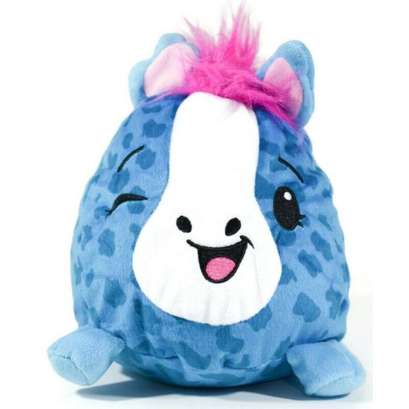 Pikmi Pops Pony Horse 10" Plush  Blue Pink Moose Squishable Stuffed Animal Spots - Picture 1 of 7